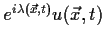 $e^{i
\lambda (\vec x,t)}u(\vec x, t)$